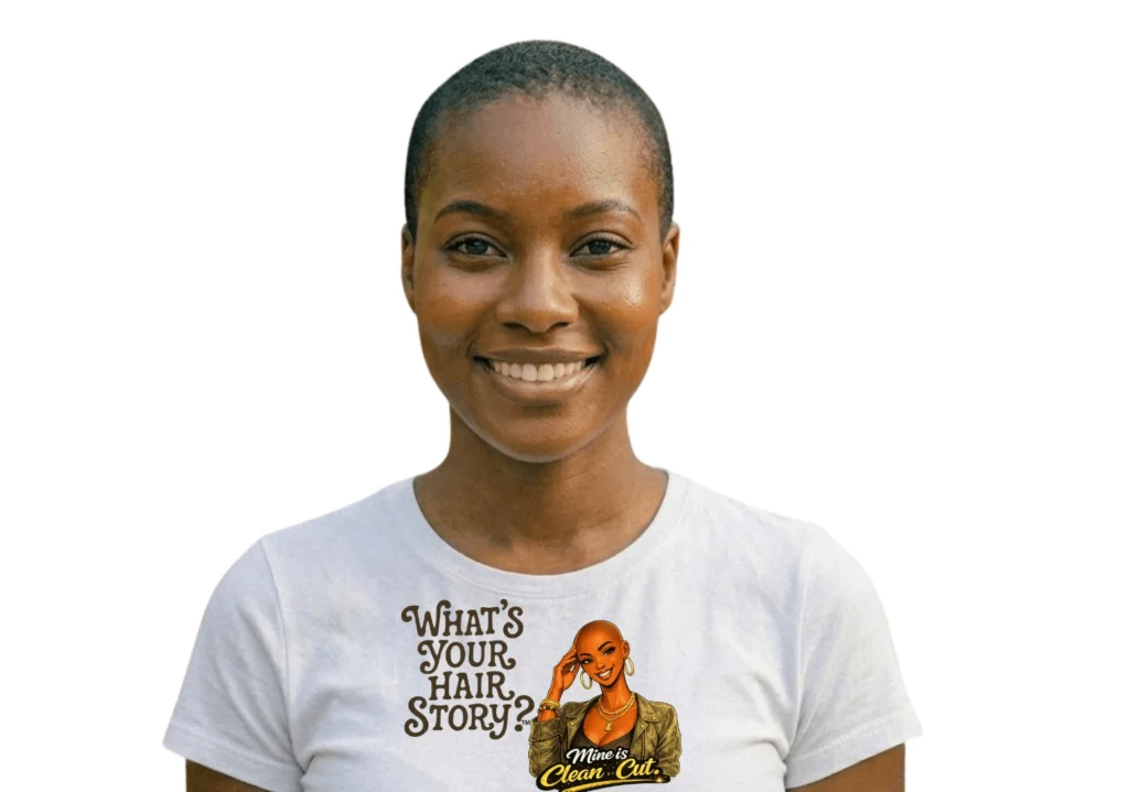 What's Your Hair Story?  Mine is Clean Cut T-Shirt